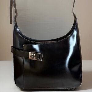 Leather Side Hug Strap Shoulder Bag - Vintage Mob Wives